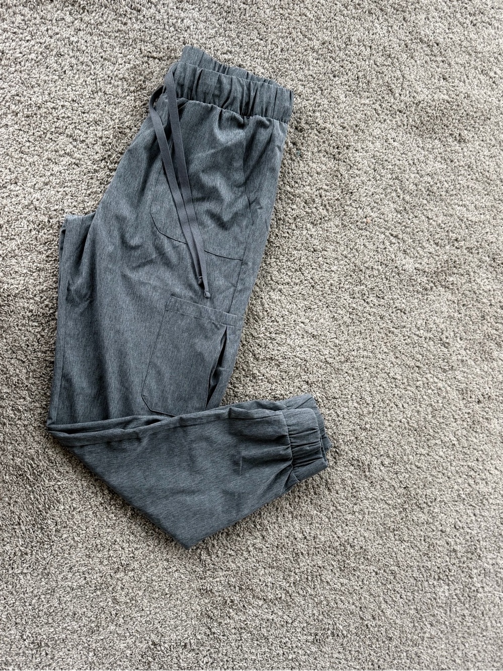 Hanes comfort fit medium gray scrub jogger pants